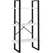vidaXL Opbergrek 60x30x105 cm massief grenenhout wit