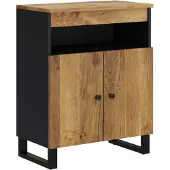 vidaXL Dressoir met 2 deuren 60x33x75 cm massief mangohout