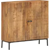 vidaXL Dressoir 75x30x75 cm massief mangohout