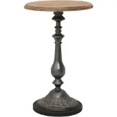 vidaXL Bijzettafel 40x64 cm massief vurenhout bruin