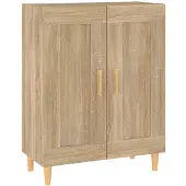 vidaXL Dressoir 69,5x34x90 cm bewerkt hout sonoma eikenkleurig