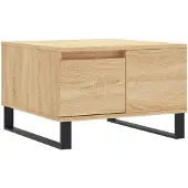 vidaXL Salontafel 55x55x36,5 cm bewerkt hout sonoma eikenkleurig