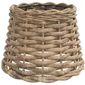 vidaXL Plafondlampenkap Ø20x15 cm wicker bruin