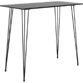 vidaXL Bartafel 120x60x105 cm zwart