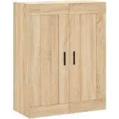 vidaXL Wandkast 69,5x34x90 cm bewerkt hout sonoma eikenkleurig