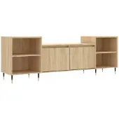 vidaXL Tv-meubel 160x35x55 cm bewerkt hout sonoma eikenkleurig