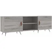 vidaXL Tv-meubel 150x30x50 cm bewerkt hout grijs sonoma eikenkleurig