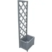 vidaXL Plantenbak met latwerk 40x30x135 cm massief vurenhout