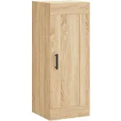 vidaXL Wandkast 34,5x34x90 cm bewerkt hout sonoma eikenkleurig