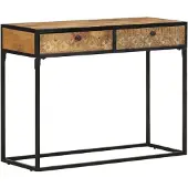 vidaXL Wandtafel 100x35x75 cm massief mangohout
