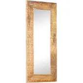 vidaXL Spiegel handgesneden 110x50x2,5 cm massief mangohout