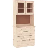 vidaXL Hoge kast ALTA 77x35x165 cm massief grenenhout