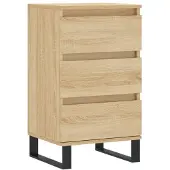 vidaXL Dressoir 40x35x70 cm bewerkt hout sonoma eikenkleurig