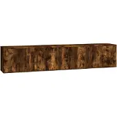 vidaXL Tv-wandmeubels 2 st 100x34,5x40 cm gerookt eikenkleurig