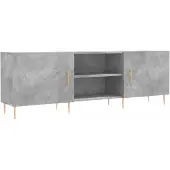 vidaXL Tv-meubel 150x30x50 cm bewerkt hout betongrijs
