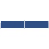 vidaXL Windscherm uittrekbaar 200x1200 cm blauw