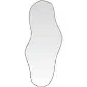 vidaXL Wandspiegel 90x40 cm zilverkleurig