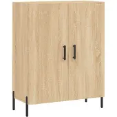 vidaXL Dressoir 69,5x34x90 cm bewerkt hout sonoma eikenkleurig