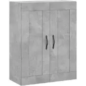 vidaXL Wandkast 69,5x34x90 cm bewerkt hout betongrijs