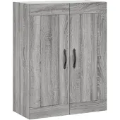 vidaXL Wandkast 69,5x34x90 cm bewerkt hout grijs sonoma eikenkleurig