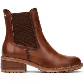 Pikolinos Dames Bruine Medina Leren Enkellaarsjes (35), Leer, 3 tot 5 cm, Ritssluiting, Casual W0D-8792