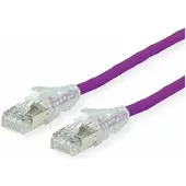 Secomp 21.05.0526 RJ45 Netwerkkabel, patchkabel CAT 6A S/FTP 2.00 m Violet Afgeschermd (dubbel), Halogeenvrij, Vlambestendig 1 stuk(s)