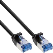 InLine U/FTP CAT6a 10 Gigabit slimline netwerkkabel / zwart - PVC - 2 meter