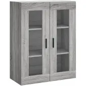 vidaXL Hangkast 69,5x34x90 cm grijs sonoma eikenkleurig