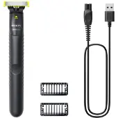 Philips Norelco OneBlade QP1424/10 scheerapparaat Scheerapparaat met scheerblad Trimmer Houtskool