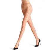 Falke Dot Bicolor transparant materiaal sheer 15 DEN panty dames transparant - maat XL