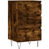 vidaXL Dressoir 40x35x70 cm bewerkt hout gerookt eikenkleurig