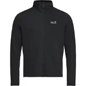 Jack Wolfskin Funktionele fleece-jas 'LITESTRIDE' zwart / wit