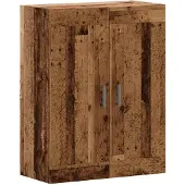 vidaXL Dressoir 69,5x34x90 cm bewerkt hout oud houtkleurig