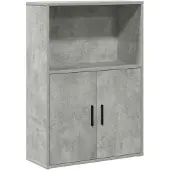 vidaXL Boekenkast 60x24x85 cm bewerkt hout betongrijs