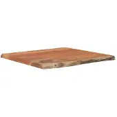 vidaXL Tafelblad rechthoekig natuurlijke rand 40x40x2,5 cm acaciahout