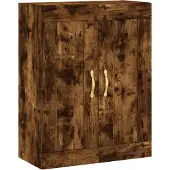 vidaXL Wandkast 69,5x34x90 cm bewerkt hout gerookt eikenkleurig