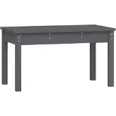 vidaXL Tuinbank 80x44x45 cm massief grenenhout grijs