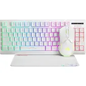 MARVO CM310-WH toetsenbord Inclusief muis Gamen USB QWERTY Engels Wit