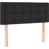 vidaXL Hoofdbord 100x5x78/88 cm kunstleer zwart