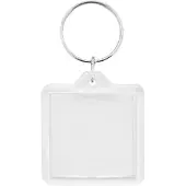 Combicraft Plexiglas sleutelhanger blanco vierkant 40x40mm - 50 stuks