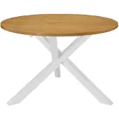 vidaXL Eettafel 120x75 cm MDF wit