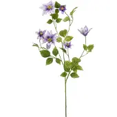 Emerald - Kunstbloem Clematis 110cm lila - Kunstplant voor binnen