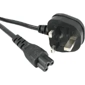 EECONN UK Stroomkabel met C5 plug - zwart - 1,8 meter
