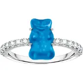Thomas Sabo - TR2459-052-1-52 - Ring - 925 zilver - Dames - Goldbär blauw - Ringmaat 52