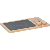 Alpina cutting board Alpina - Cheese serving board + knife and fork 28.5 x 17 cm