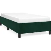 vidaXL Bedframe zonder matras 90x190 cm fluweel donkergroen