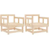 vidaXL Tuinstoelen 2 st massief grenenhout