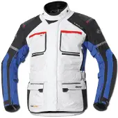 Held Carese II motortextieljas, grijs/blauw, maat XS