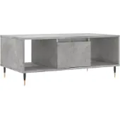 vidaXL Salontafel 90x50x36,5 cm bewerkt hout betongrijs