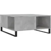 vidaXL Salontafel 80x80x36,5 cm bewerkt hout betongrijs